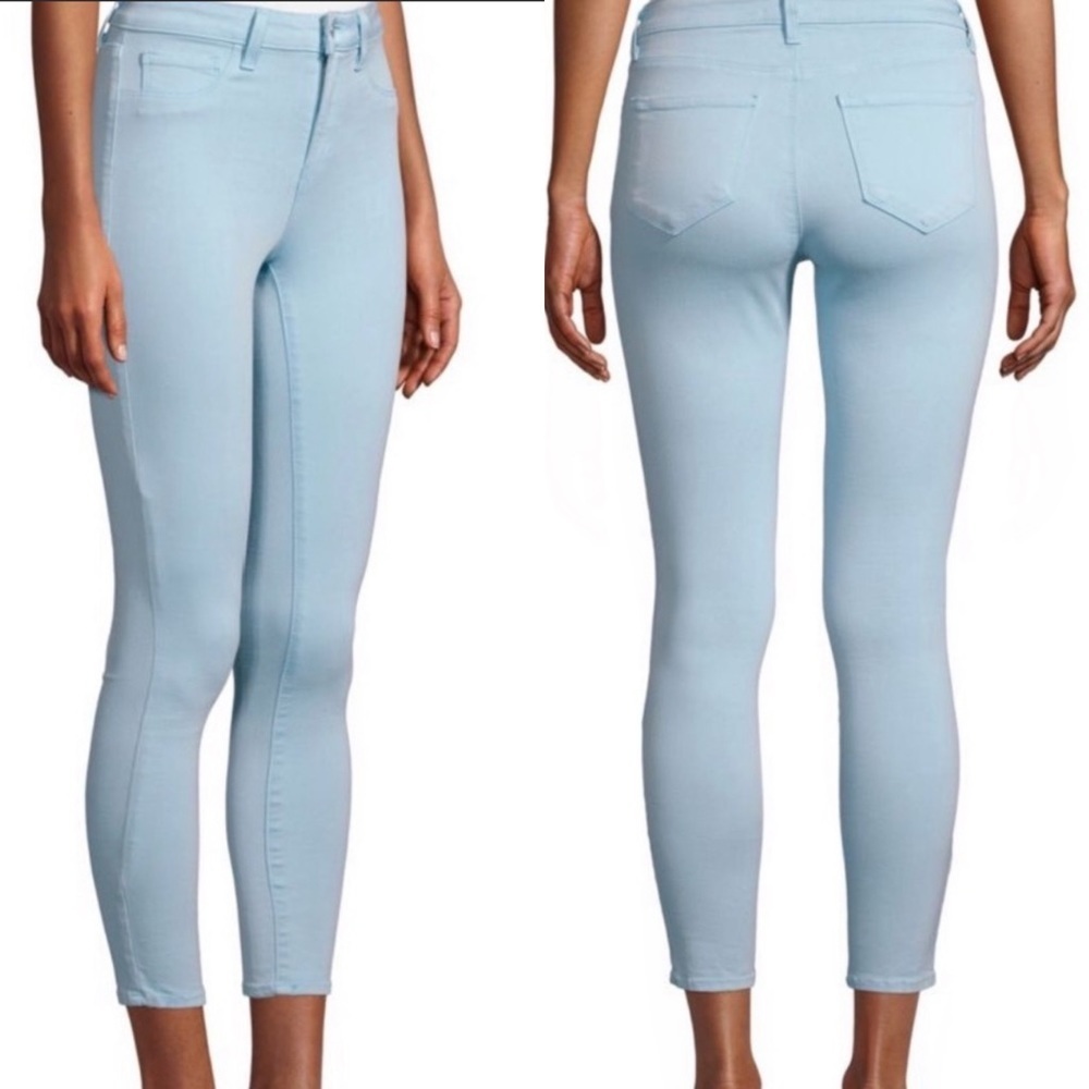 L'agence Margot sky blue high rise skinny jeans